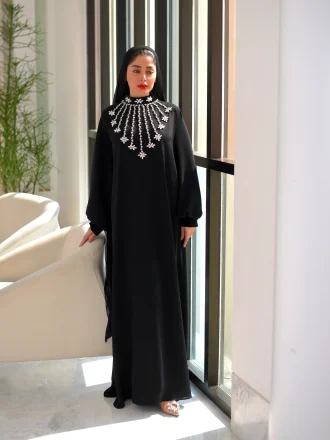 عبای طوق گل جلو بسته