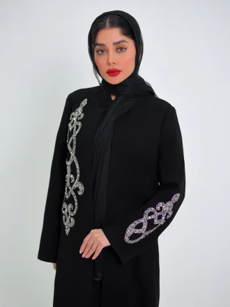 عبا کرپ طرح جقه جواهردوزی