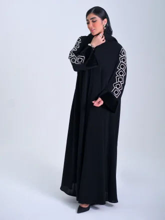 عبای طرح آستین مربع درهم