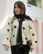 کت کرم گل مشکی