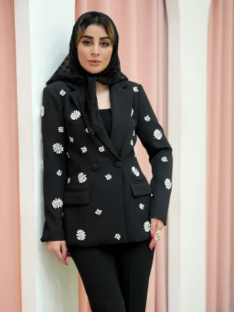 کت طرح الماس مشکی