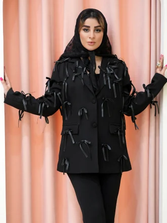 کت پاپیون مشکی