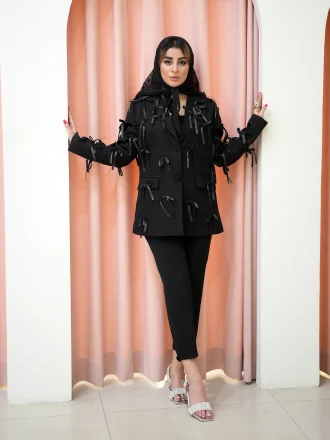 کت پاپیون مشکی