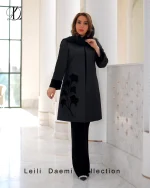 مانتو ژاکارد طرح گل قاصدک