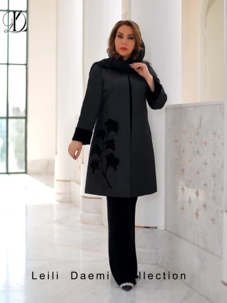 مانتو ژاکارد طرح گل قاصدک