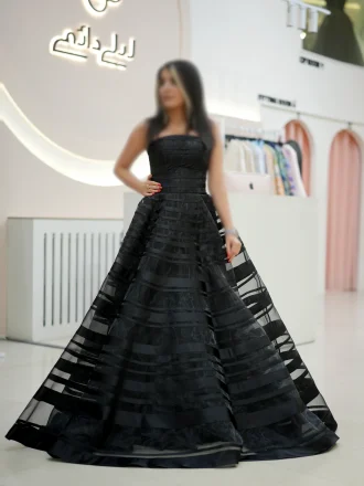 پیراهن ماکسی ساتن فرشته مشکی