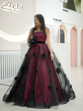 پیراهن ماکسی سوفیا سرخابی