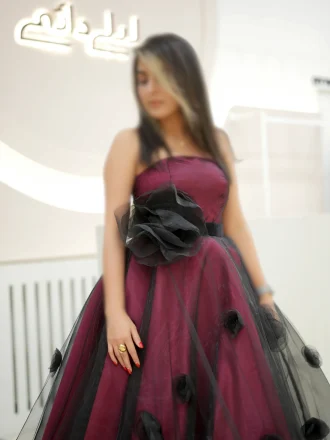 پیراهن ماکسی سوفیا سرخابی