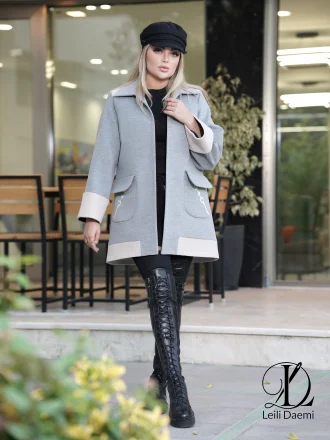 کت فوتر ایتالیایی خاکستری