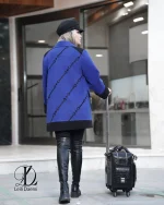 کت فوتر آبی گلدوزی