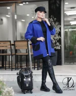 کت فوتر آبی گلدوزی