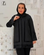 مانتو ژاکارد طرح قاب و گل پیچ