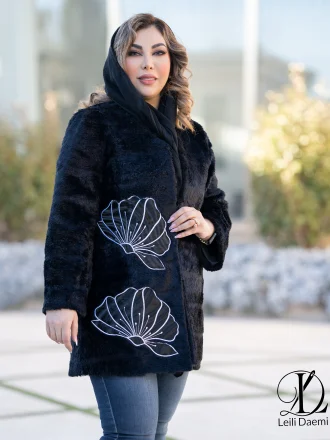 کت خز طرح قاصدک